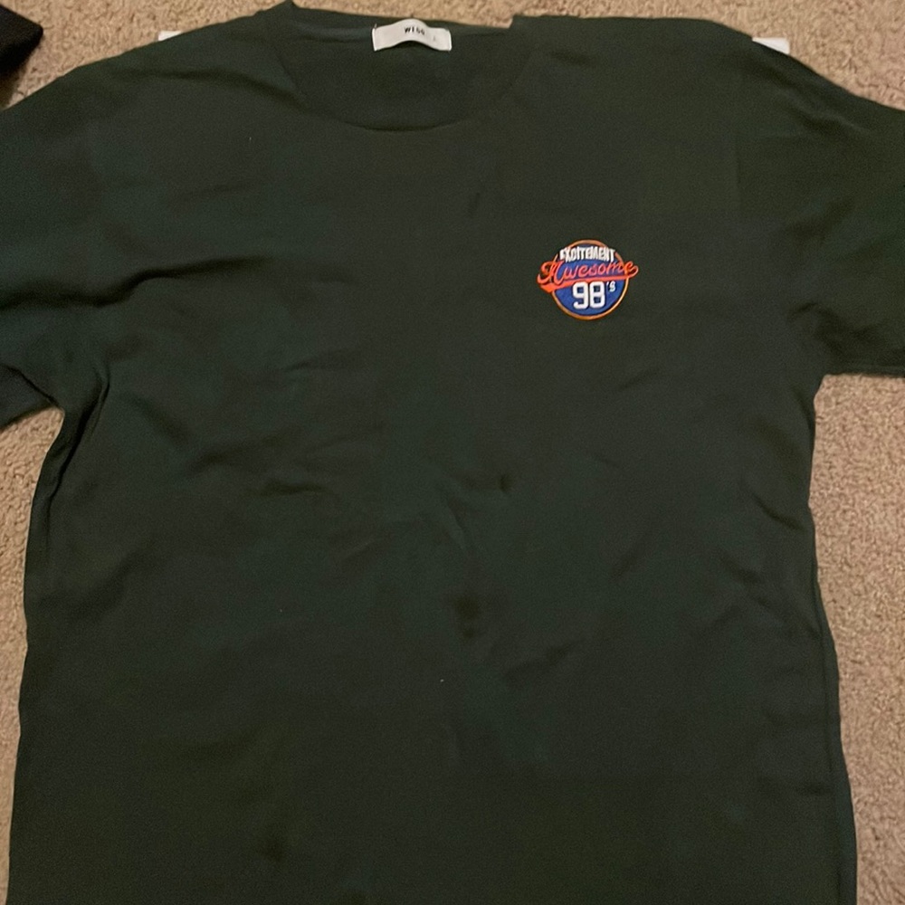 Vintage WEGO Dark Green Short Sleeve